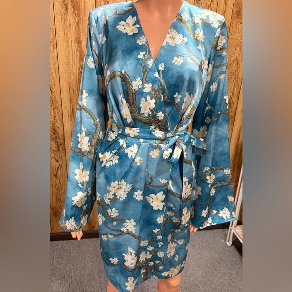 Marciano Other - Satin kimono robe,Marciano by Guess Floral print wrap dress